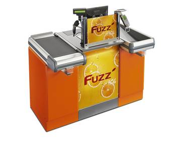 futura Plus, Caisse de sortie, Grande surface, Superette, Agencement de magasin, Gondole de magasin, Mobilier métallique